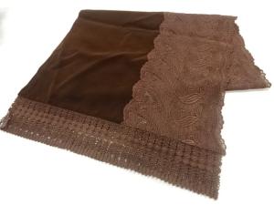 ビロードレース花模様ショール